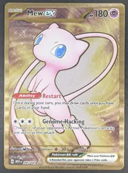 Pokemon TCG Mew EX Metal Gold NM 205/165 Scarlet & Violet 151 Promo Card - Image 1