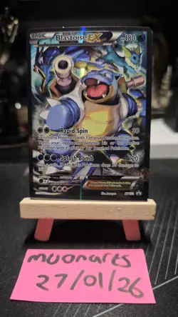Pokemon TCG Card NORMAL SIZE Blastoise EX Fullart Promo XY122 Moderately Played - Image 1