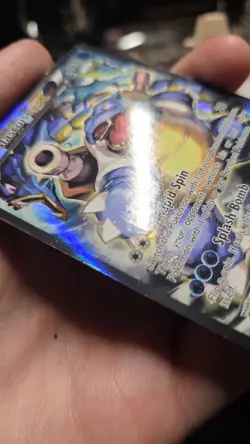 Pokemon TCG Card NORMAL SIZE Blastoise EX Fullart Promo XY122 Moderately Played - Image 3