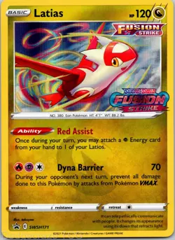 Latias SWSH171 Promo SWSH Black Star Pokemon NM - Image 1