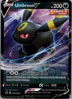 Umbreon V SWSH203 Promo SWSH Black Star Pokemon NM - Image 1
