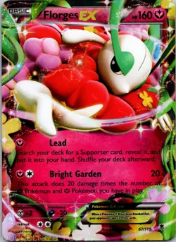 Florges EX 67/119 Holo Rare EX Phantom Forces Pokemon NM - Image 1