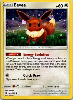 Eevee 101/149 Holofoil Promo Miscellaneous Cards & Products Pokemon MP - Image 1