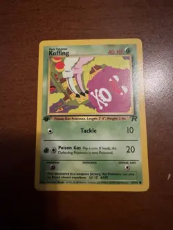 Pokemon TCG 1st Edition #109 Koffing Team Rocket Set 58/82 - Image 1
