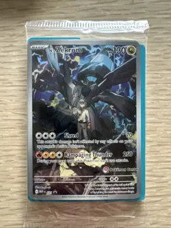 Pokemon N's Zekrom 037 Mega Evolution Promo Full Art Pokemon Center Sealed - Image 1