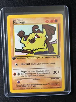 Pokemon Mankey 61/82 1st Edition Team Rocket - Image 1