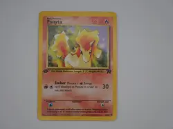 2000 Pokemon Team Rocket Ponyta 1st Edition #64/82 NM - Image 1