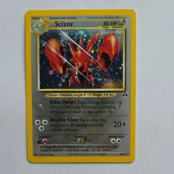 The Pokemon Company Scizor Neo Discovery Holo Rare Unlimited 10/75 80 HP 2001 - Image 1