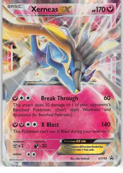 Xerneas EX XY149 Promo XY Black Star Promos Pokemon LP - Image 1