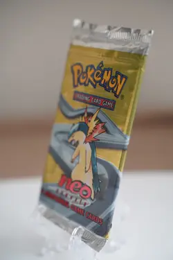 Pokemon TCG Neo Genesis Unlimited Booster Pack Sealed Typhlosion Art WOTC - Image 3
