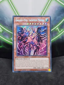 Yugioh Galaxy-Eyes Tachyon Primal MZTM-EN011 Secret Rare 1st Edition NM - Image 1