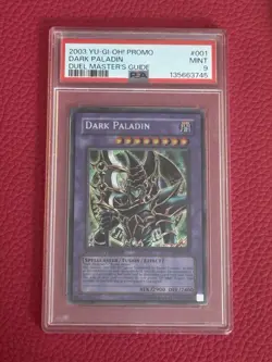 2003 Yu-Gi-Oh! Dark Paladin DMG-001 Duel Master’s Guide PSA 9 MINT Promo - Image 1