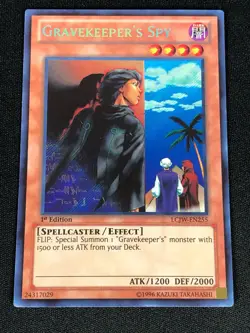 YUGIOH GRAVEKEEPER'S SPY LCJW-EN255 1ST SECRET (NM) - Image 1