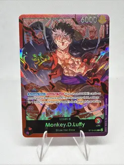 Monkey.D.Luffy Leader Holo Foil - Three Captains One Piece ST10-002 NM - Image 1