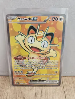 Meowth Ex 107/088 Perfect Order Full Art Pack Fresh. Pokemon Card - Image 1