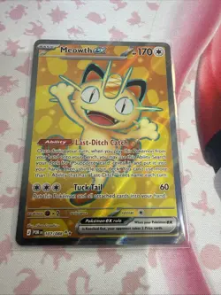 Pokemon TCG Perfect Order Meowth Ex 107/088 Full Art Ultra Rare - Image 2