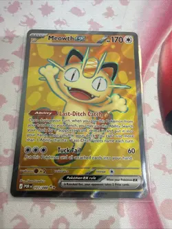 Pokemon TCG Perfect Order Meowth Ex 107/088 Full Art Ultra Rare - Image 3