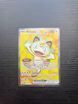 Pokemon TCG Perfect Order Meowth Ex 107/088 Full Art Ultra Rare - Image 1