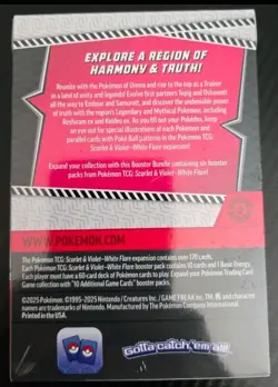 Pokemon Scarlet & Violet White Flare Booster Bundle 6 packs inside box sealed - Image 2