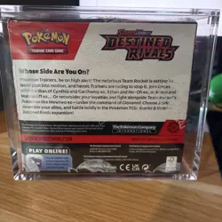 Pokemon Destined Rivals Booster Box 36 Packs 💎 NEW & SEALED in ACRYLIC CASE 💎 - Image 3