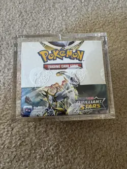 Pokemon Sword & Shield Brilliant Stars Booster Box & Acrylic Case 820650819964 - Image 1