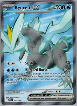 Kyurem ex 157/086 SV: Black Bolt - Pokemon Card - NM - Image 1