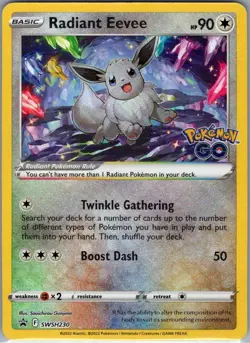 Radiant Eevee SWSH230 SWSH: Sword & Shield Promo Cards - Pokemon Card - NM - Image 1