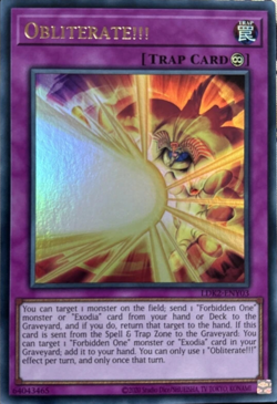 Obliterate!!! LDK2-ENY03 Ultra Rare Unlimited Edition YuGiOh TCG Card - Image 1