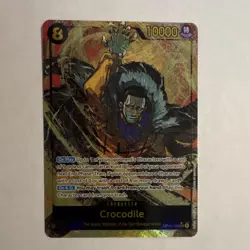 Bandai One Piece Crocodile OP14-120 Seven Warlords Foil Special 10000 Power Card - Image 1