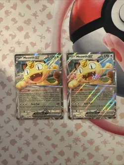 Meowth ex 062/088 Pokemon TCG Perfect Order - 2 Card Lot - Image 1