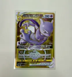 Pokemon Go Mewtwo VSTAR 86/78 Secret Rare TCG Card - NM - Image 1