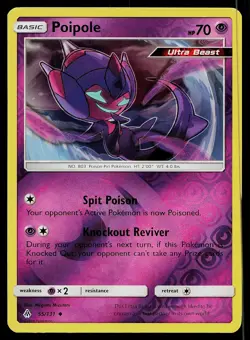Pokemon Card Forbidden Light Poipole 55/131 Uncommon Reverse Holo - Image 1