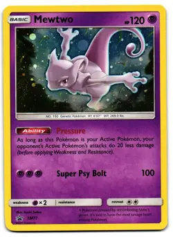 Mewtwo SM77 - SM Black Star Promos Promo Pokemon TCG Holo - M/LP Card - Image 1