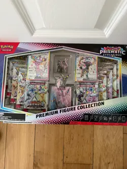Pokemon TCG Prismatic Evolutions Premium Figure Collection Sealed Box - Image 1