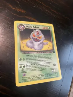 Wotc Pokemon Team Rocket Dark Arbok 19/82 Non-Holo, NM - Image 1