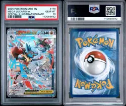 Mega Lucario EX SIR 179/132 PSA 10 Pokemon Mega Evolutions Me01 - Image 3