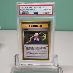 Giovanni Trainer Holo Psa 10 Gem Mint Mt 1999 Pokemon Japanese Gym 2 - Image 1