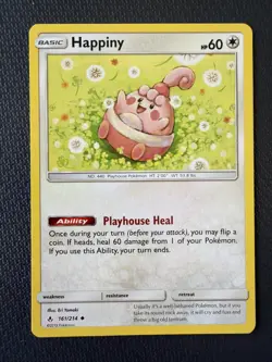Happiny 161/214 SM - Unbroken Bonds Uncommon Normal Pokemon TCG NM - Image 1