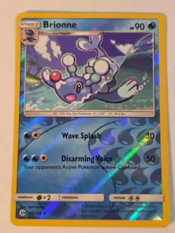Brionne 40/149 Uncommon SM Base Set Pokemon REVERSE HOLO NM - Image 1