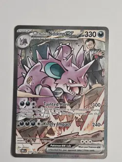 Pokemon Team Rocket’s Nidoking ex 233/182 SIR Destined Rivals NM - Image 1