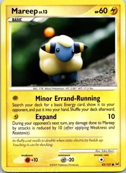 Mareep 82/127 Common Platinum Pokemon MP - Image 1