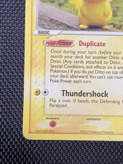 Ditto (Pikachu) 63/113 Common Pokemon EX Delta Species 2005 Non-Holo Vintage MP+ - Image 5