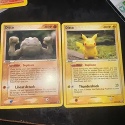 Ditto (Pikachu) 63/113 Common Pokemon EX Delta Species 2005 Non-Holo Vintage - Image 1