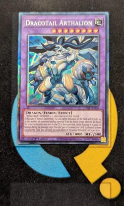 JUSH-EN006 Dracotail Arthalion Collector's Rare 1st Edition YuGiOh - Image 1