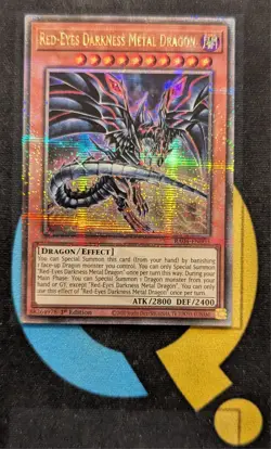RA04-EN003 Red-Eyes Darkness Metal Dragon Quarter Century Secret Rare 1st YuGiOh - Image 1