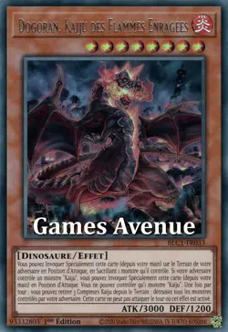 Yu-Gi-Oh ! Dogorian, Kaiju des Flammes BLC1-FR033 (Titre Argente/V.2) VF/ULTRA - Image 1