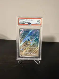 2023 POKEMON MEW EN-151 ILLUSTRATION RARE #170 SQUIRTLE PSA 9 - Image 1