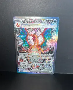 Official Pokemon TCG Obsidian Flames Charizard EX Scarlet & Violet 223/197 - Image 1