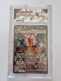 Pokemon TCG Obsidian Flames Charizard EX Card 223/197 Special IR Ace 10 Gem Mint - Image 1
