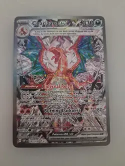 Pokemon TCG Sv03: Obsidian Flames Charizard EX Holo Card 223/197 - Image 1